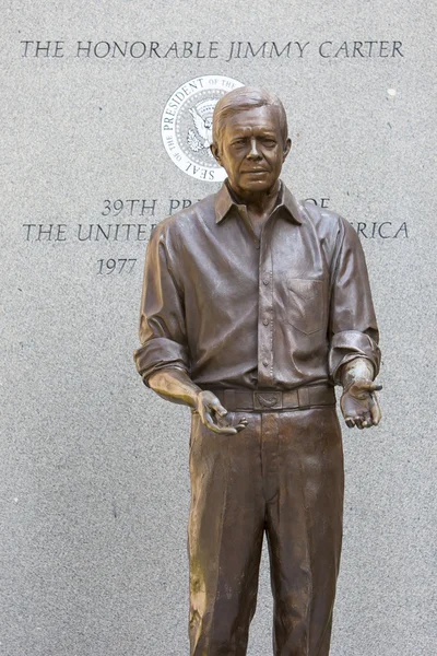 Jimmy Carter Statue — Zdjęcie stockowe