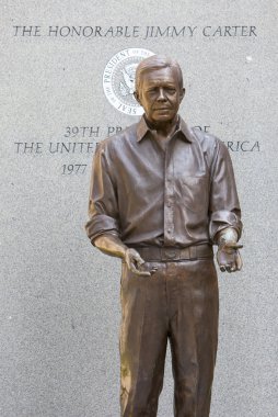 Jimmy Carter Statue clipart