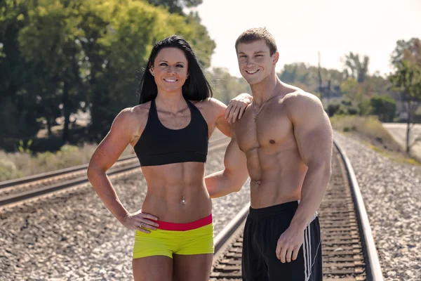 Fitness Paar — Stockfoto
