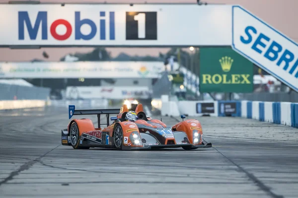 The RSR Racing Oreca FLM09 Chevrolet races — Stock Photo, Image