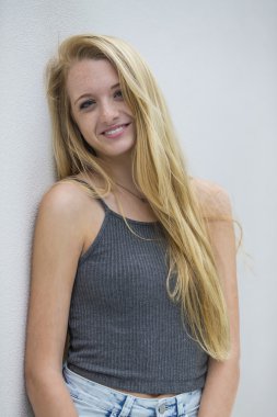 Blonde Model Outdoors 