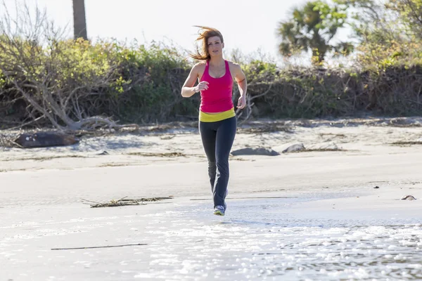 Brunette Fitness Jogger — Stockfoto