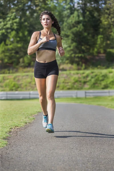 Jonge atleet uitgevoerd — Stockfoto