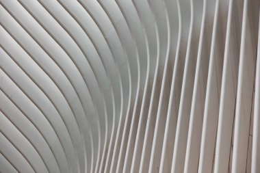 02 Ağustos 2018 - NEW YORK, NY, ABD: Westfield Dünya Ticaret Merkezi Oculus binasının manzarası