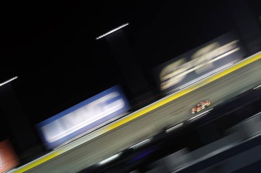 Las Vegas, NV USA - 25 Eylül 2021: Michael Annett Las Vegas, NV 'deki Las Vegas Motor Speedway' de Alsco Formaları 302 için yarışıyor..