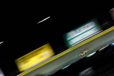 Las Vegas, NV USA - 25 Eylül 2021: Michael Annett Las Vegas, NV 'deki Las Vegas Motor Speedway' de Alsco Formaları 302 için yarışıyor..