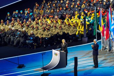 San Siro Olimpiyat Stadyumu Milano Cortina 2026 Olimpiyat Kış Oyunları için İtalya 'nın Milano kentinde düzenlenen açılış törenine ev sahipliği yapıyor..