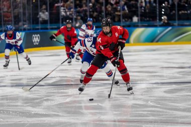 2026 Milano Cortina Kış Olimpiyatları sırasında İtalya 'nın MILAN kentindeki Milano Santagiulia Buz Hokeyi Arena' da oynanan ön tur A Grubu 'nda Kanada takımı 14. Amerikan takımı Kanada 'yı 5-0 yendi.