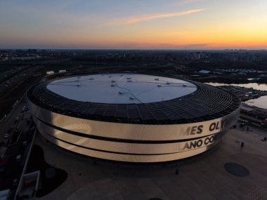Milano Santagiulia Buz Hokeyi Arena 'nın 2026 Milano Cortina Kış Olimpiyatları için buz hokeyi sahası.
