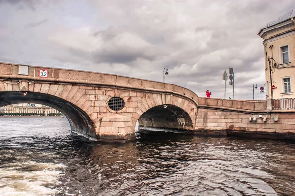 Saint Petersburg, Russia, September, 5, 2020, excursion by boat on the Neva river in Saint Petersburg. Types and sights of St. Petersburg.