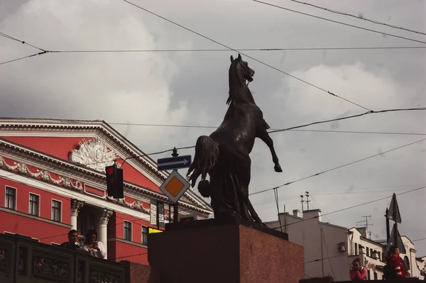 Sint Petersburg Rusland September 2020 Excursie Boot Neva Rivier Sint — Stockfoto