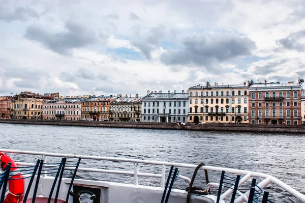 Petersburg Rosja Września 2020 Wycieczka Łodzią Rzece Newie Sankt Petersburgu — Zdjęcie stockowe