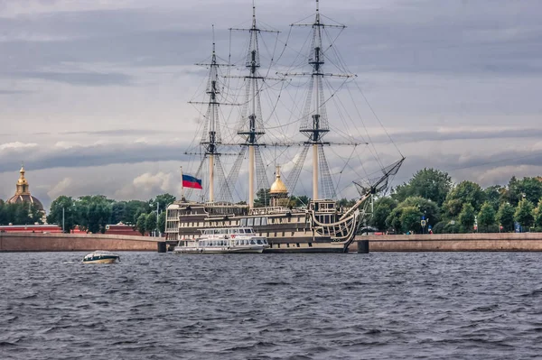 Petersburg Rosja Września 2020 Wycieczka Łodzią Rzece Newie Sankt Petersburgu — Zdjęcie stockowe