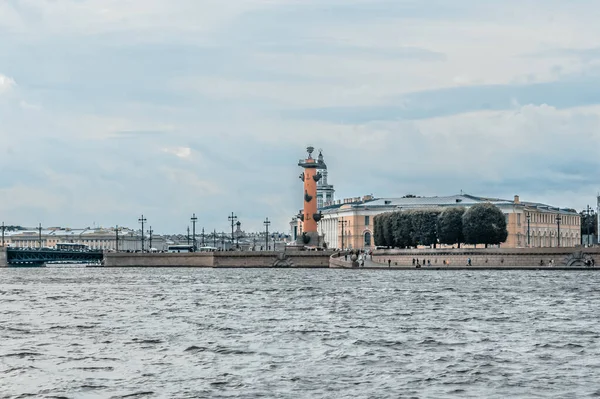 Saint Petersburg, Russia, September, 5, 2020, excursion by boat on the Neva river in Saint Petersburg. Types and sights of St. Petersburg.