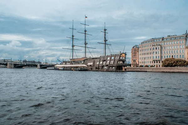 Sankt Petersburg Russland September 2020 Schiffsausflug Auf Der Newa Sankt — Stockfoto