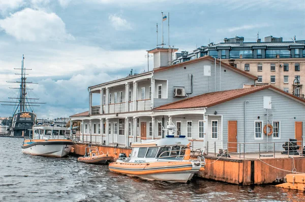 Sankt Petersburg Russland September 2020 Schiffsausflug Auf Der Newa Sankt — Stockfoto