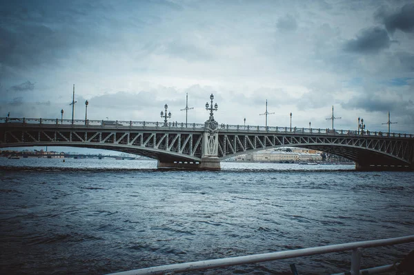 São Petersburgo Rússia Setembro 2020 Excursão Barco Rio Neva São — Fotografia de Stock