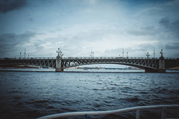 São Petersburgo Rússia Setembro 2020 Excursão Barco Rio Neva São — Fotografia de Stock