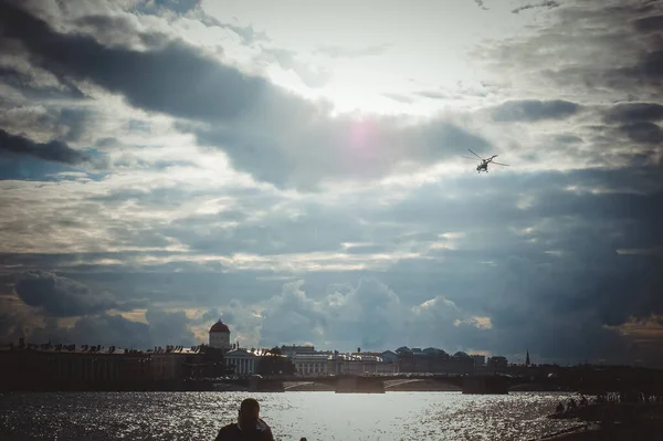 Szentpétervár Oroszország Szeptember 2020 Hajókirándulás Neva Folyón Szentpéterváron Szentpétervár Típusai — Stock Fotó