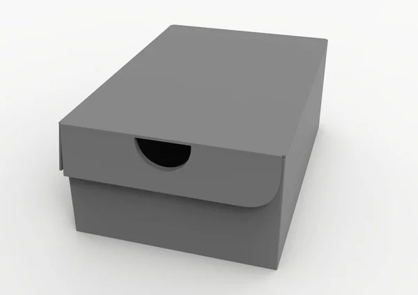 Коробка Світлому Тлі Ілюстрація Рендеринга — стокове фото