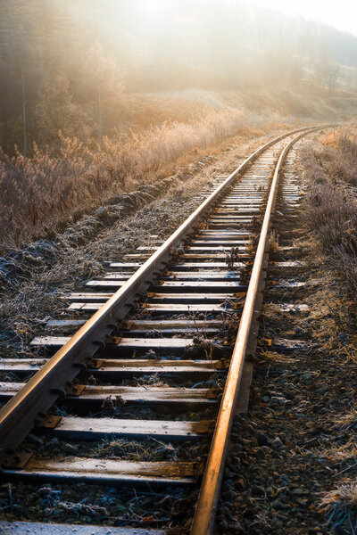 железная дорога.