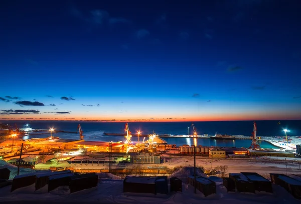 Stad aan zee. — Stockfoto