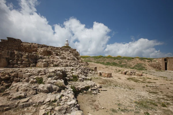 Park Archeologiczny Cypru. Ruiny amfiteatru — Zdjęcie stockowe