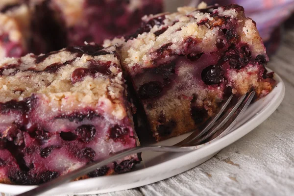 Berry Buckle bir tabakta yakın. Yatay