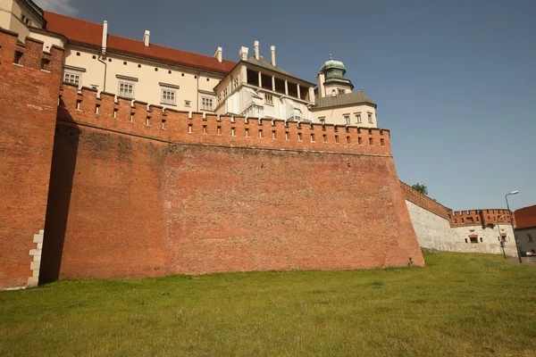 Krakkóban a királyi vár falán. Lengyelország — Stock Fotó