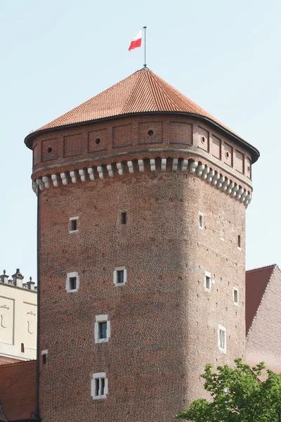 Watchtower in the Wawel Castle in Krakow. Poland — Stock Photo, Image