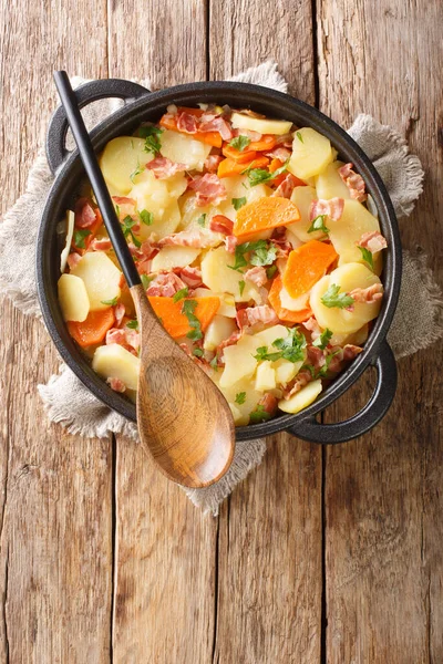 Tatws Pum Munud Cinco Minutos Batatas Guisado Galês Tradicional Feito — Fotografia de Stock