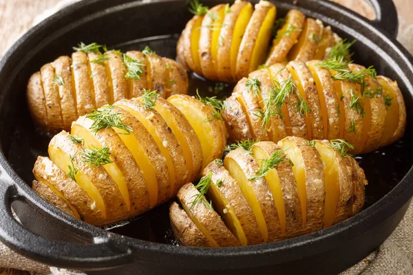 Hasselback Patates, İsveç 'te Hasselbacken adlı bir tavernada masanın üzerindeki bir tavada üretilen fırında patates türüdür. Yatay