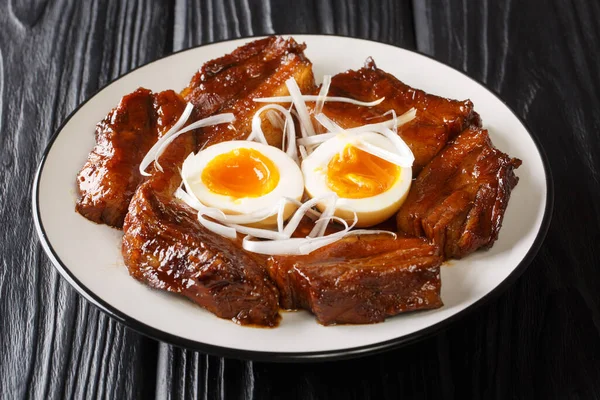 Receta Kakuni Cerdo Carne Cerdo Estofada Sana Deliciosa Con Menos —  Fotos de Stock