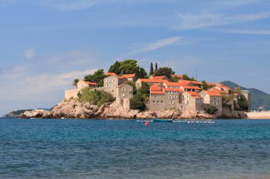 Sveti Stefan Adası çare. Karadağ sabah