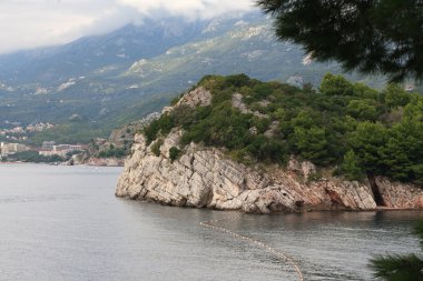 Budva Riviera, kasaba Milocher, Adriyatik kıyısı, Karadağ