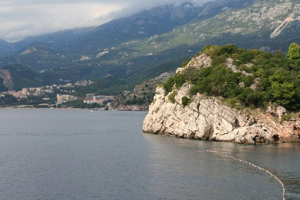 Piękne malownicze wybrzeża Budva Riviera, Czarnogóra — Zdjęcie stockowe