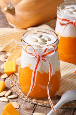 Lezzetli kabak yoğurt ile kapatmak dikey 