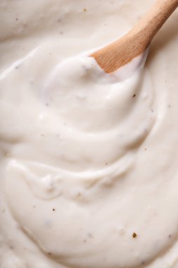 pişirme Beşamel sos makro yatay Üstten Görünüm