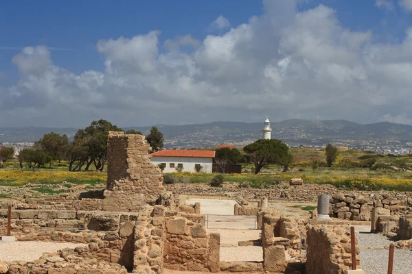 Cypr Paphos. Ruiny domu Dionizosa. — Zdjęcie stockowe