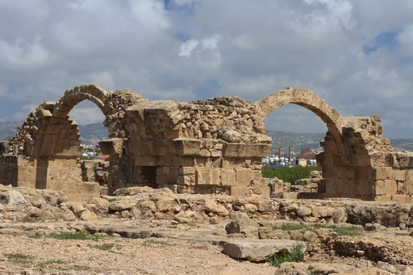 Park Archeologiczny Pafos. Zamek Saranta Kolones — Zdjęcie stockowe