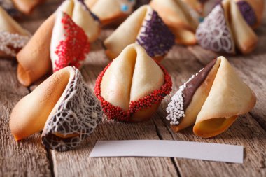 Güzel fal kurabiyeleri şeker sprinkles kapat-u ile dekore edilmiştir.