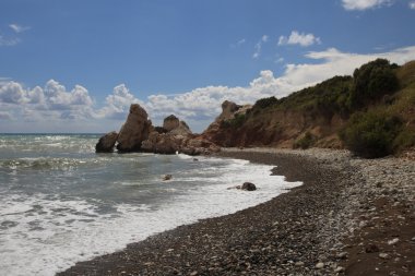 Afrodit Kıbrıs kaya görüntüleyin.