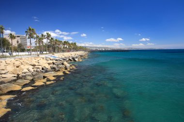 Limasol gezi. Akdeniz manzaralı