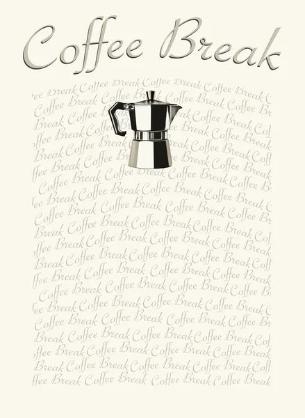 Kahve molası illüstrasyonu — Stok fotoğraf