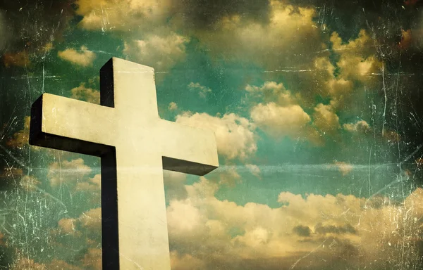 Crucifixo e Céu — Fotografia de Stock