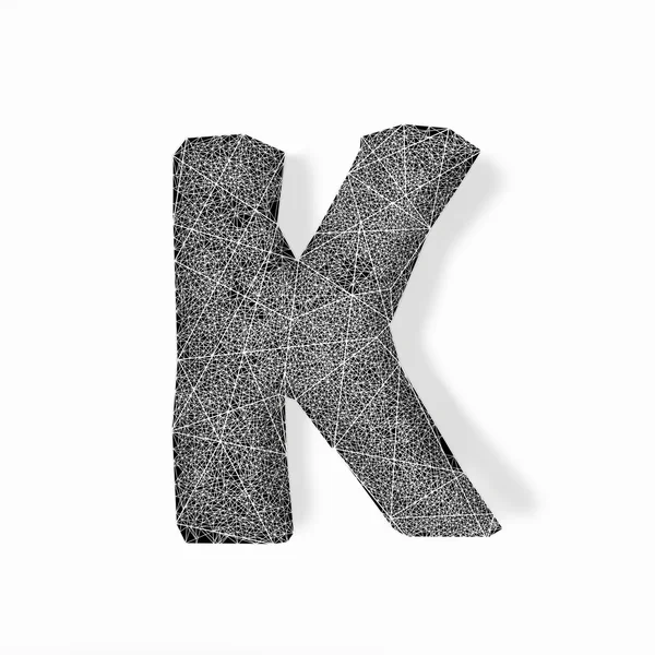 Graficzny litery K — Zdjęcie stockowe