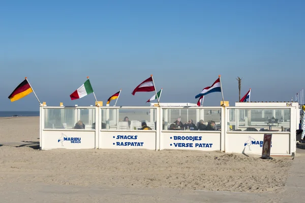 Beach tält i holland — Stockfoto