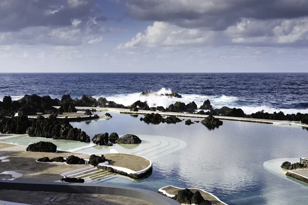 Natural pools in Porto Moniz, Madeira — стокове фото