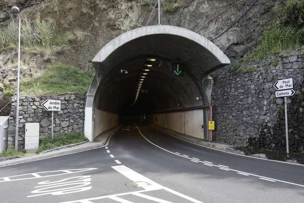 Tunel na ostrově madeira — Stock fotografie