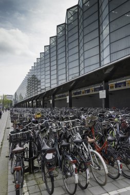 Bisiklet depolama rotterdam istasyonunda